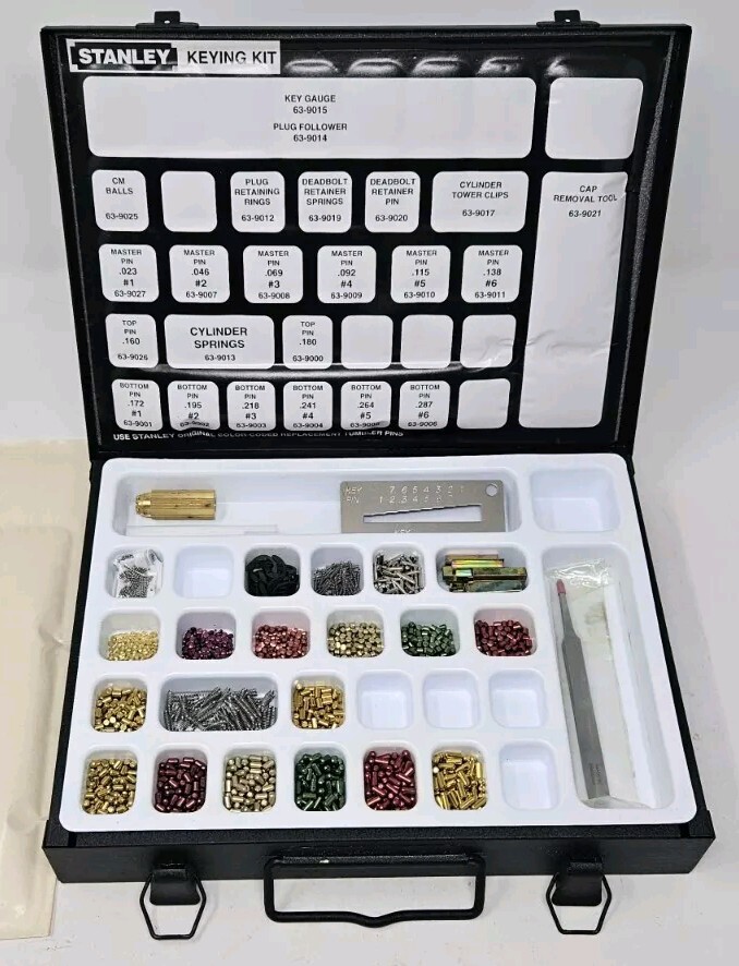 Stanley Residential Lockset Master Rekeying Kit New Open Box RARE Keying Lock