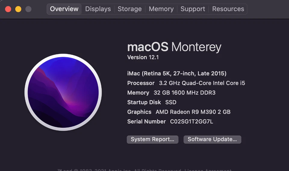 32GB Apple iMac 27" Desktop with 5K Retina Display. Excellent Condition. - Image 2 of 2