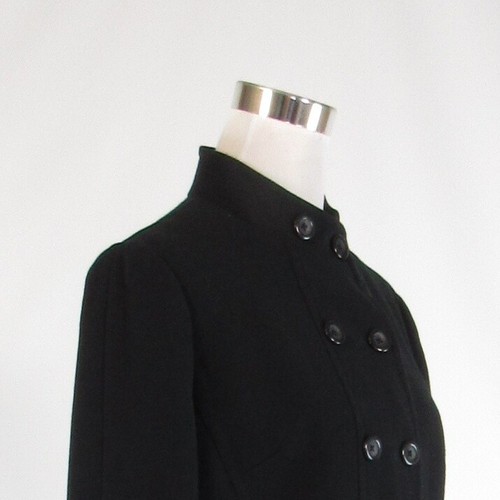 Black BANANA REPUBLIC double breasted stretch 3/4 sleeve jacket 8 - Picture 4 of 8