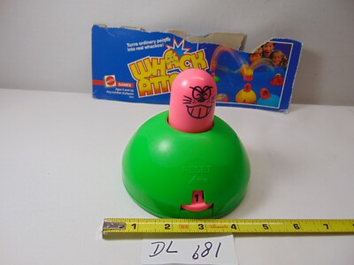 Vintage 1986 Whack Attack Game Mattel #3803 Replacement Part Pop-up Piece Green