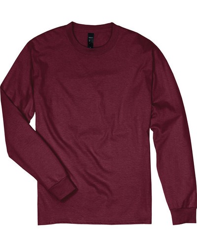 Hanes 5186 Unisex Cotton/Polyester Long Sleeve Tee Crew Neck Beefy-T T-Shirt - Picture 76 of 121