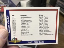 Legends of Indy Racing Collector Card # 94
