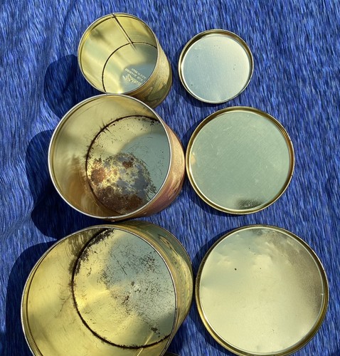 Vintage Ballonoff Tin Canister Set Advertising Home Style Flour Cookie Sugar Tea - Picture 11 of 12