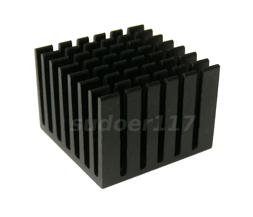 Dissipateur Thermique Radiateur Aluminium Anodisé Noir 28 x 28 x 20 mm Chipset