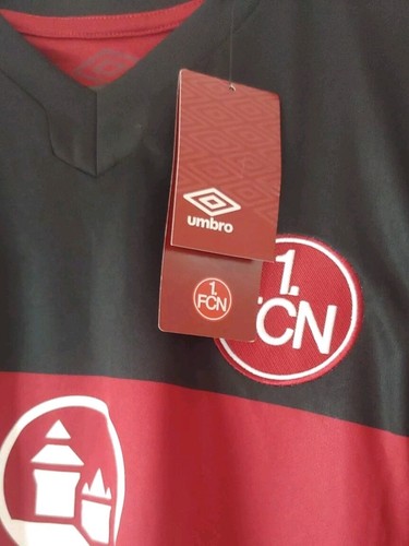 Umbro 1 FC Nürnberg 2020-2021 Heimtrikot - Fußball Deutsch UK Größe Small (S) Neu mit Etikett - Bild 5 von 11