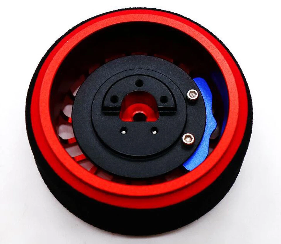 Transmitter Metal hand wheel Fit For frsky DgLiLo RC6GS Futaba JR TX RC Car - Image 4 of 4
