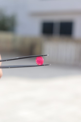 Ruby Opaque Round AAA Rated Lab Created Gemstone Jewelry Stone 11mm to 18mm - Picture 13 of 24