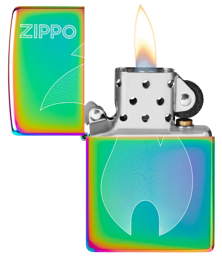 Zippo 48978, Flame Icon Design Fancy Fill Lighter, Multi-Color