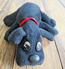 Vintage 1986 Tonka Pound Puppy Plush Black Small Stuffed Toy Dog 9682