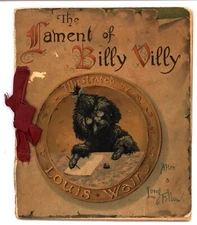 Louis Wain, THE LAMENT OF BILLY VILLY, cats and dogs, Tuck 1204