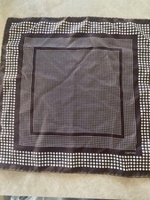 TOM FORD BROWN/WHITE PATTERN POCKET SQUARE SILK