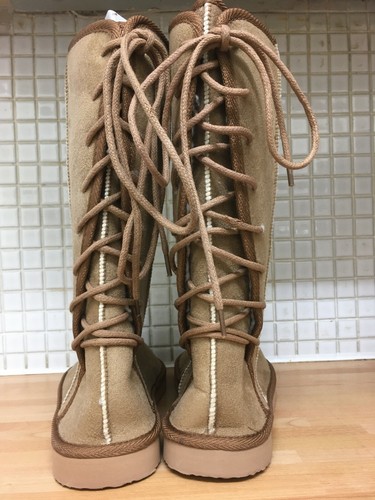 Botas de invierno de gamuza sintética Spot On para mujer tallas 7 Reino Unido NUEVAS beige - Imagen 3 de 4