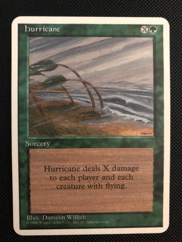 MTG ALPHA CUT 4th Fourth Edition misprint HURRICANE
