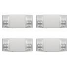 4 Packs Ul List Led Emergency Lighting Exit Sign White Commercial Emergency Set