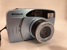 RETRO Polaroid PZ2001 Power Zoom 35mm Film Camera 35-70mm Lens - Blue WORKS
