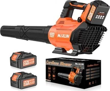 Cordless Leaf Blower - 580CFM/160MPH Electric Blower with 2 x 4.0Ah Batteries,