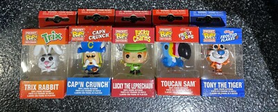 Funko Pocket Pop Keychain Ad Icons Set Cereal Trix Toucan Capn Crunch Tony Lucky