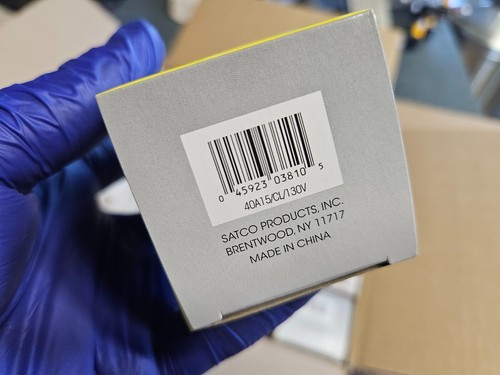 Satco S3810 Warm White Light 40A15 CLEAR BOXED 130V Pack Of 25 - Picture 6 of 8