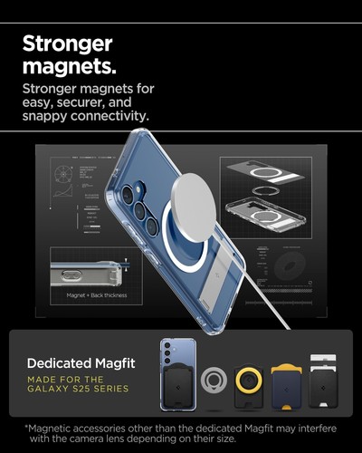 For Galaxy S25 Ultra/S25 Plus/S25 | Spigen Ultra Hybrid S MagFit Phone Case - Picture 33 of 39