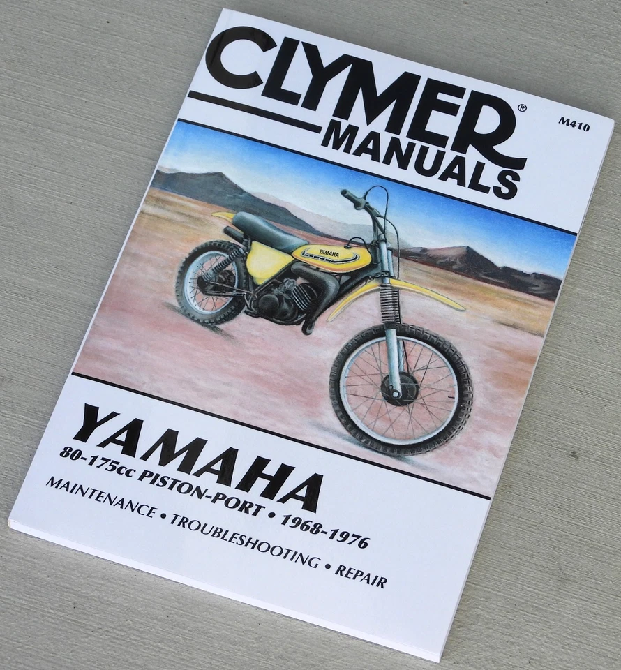 Yamaha AT CT DT GT MX YZ 80 100 125 175 1968-1976 MANUAL DE REPARACIÓN M410 Foto 2 de 3