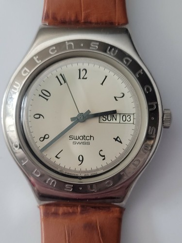 Swatch Irony Swiss. Tag/ Datum Ind. Braucht Akku. Verkauft wie besehen.