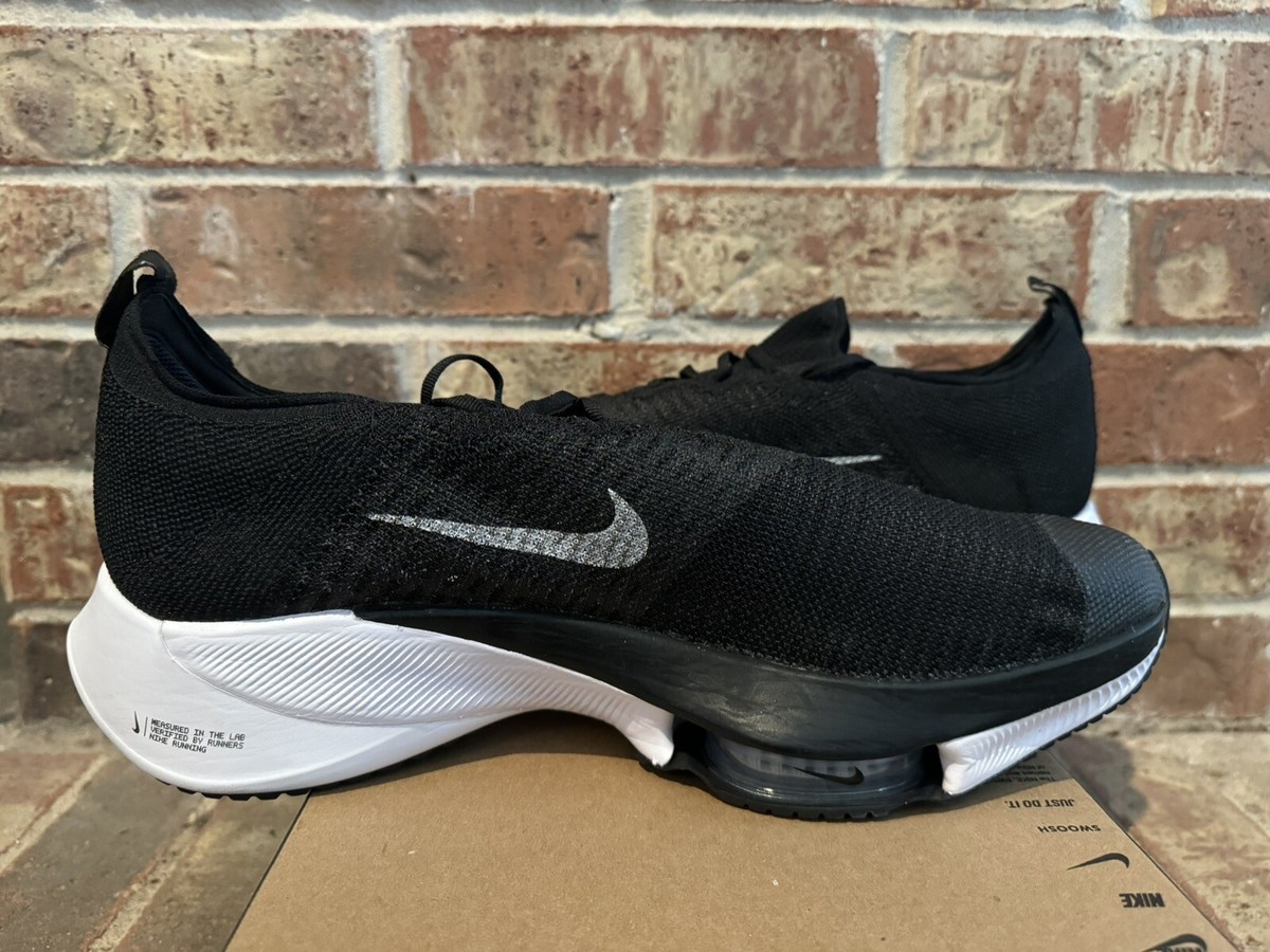 New 15 Nike Air Zoom Tempo Next% Flyknit Black White Running New 15 Nike Air Zoom Tempo Next% Flyknit Black White Running