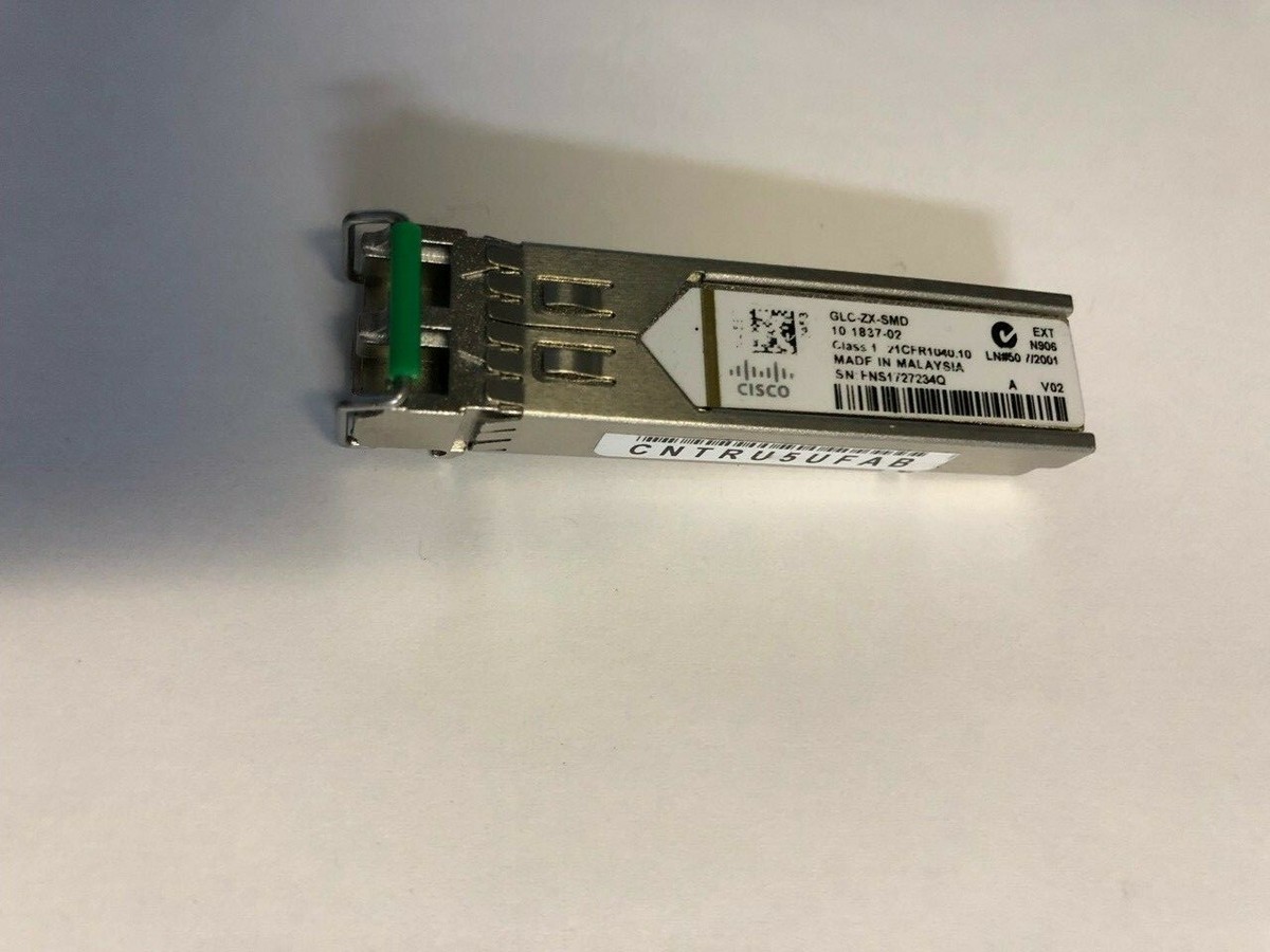 CISCO GLC-ZX-SMD 1000BASE-ZX SFP Transceiver Module 1550nm