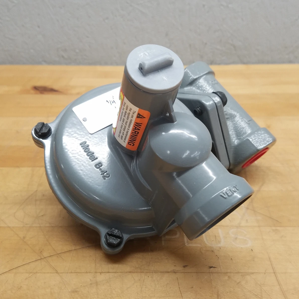 Itron B42R Gas Pressure Regulator Valve 1/2in X 9/16in