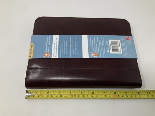 Day-Timer Wire-Bound Leather Organizer System Agenda Burgundy #D68517 - Picture 2 of 24