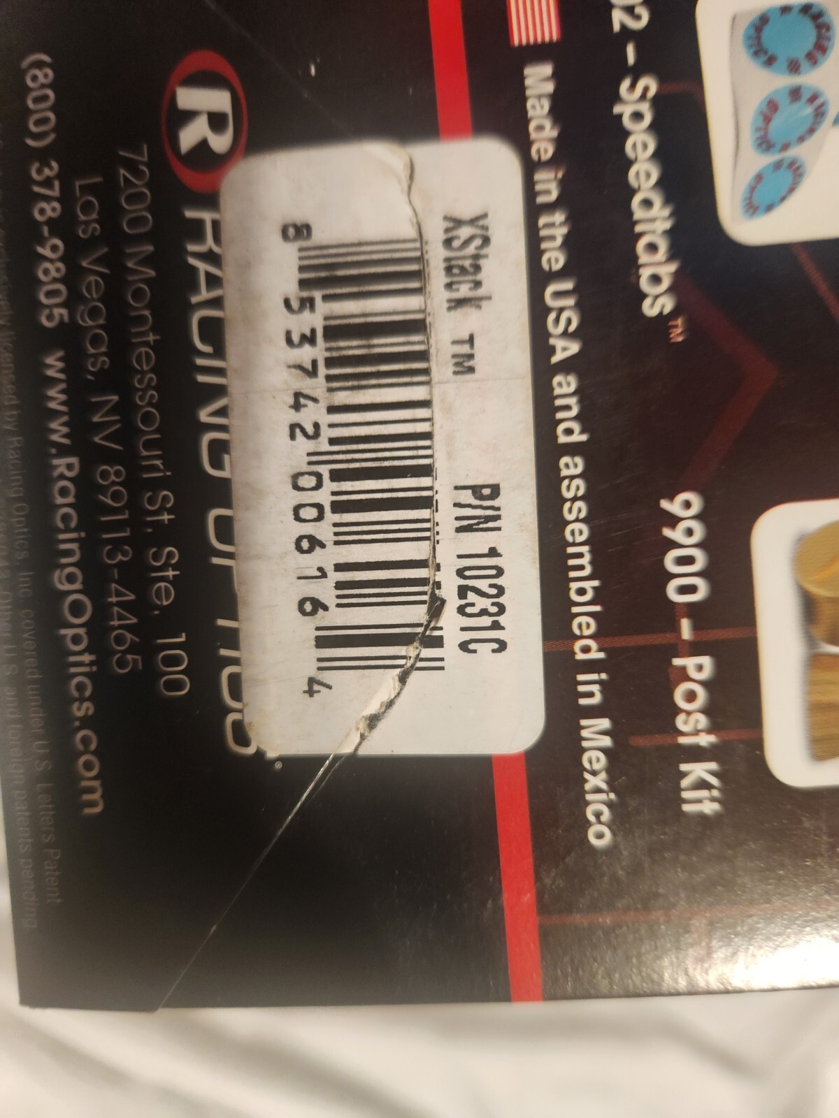 Racing Optics XStack Helmet Laminated Tearoff 10231C Lot Of 5 Bell G-Force Roux