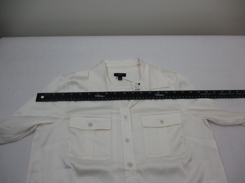 NEU Talbots Shirt Damen P 0 Petite Ivory Oberteil Knopfleiste Bluse Damen - Bild 6 von 15