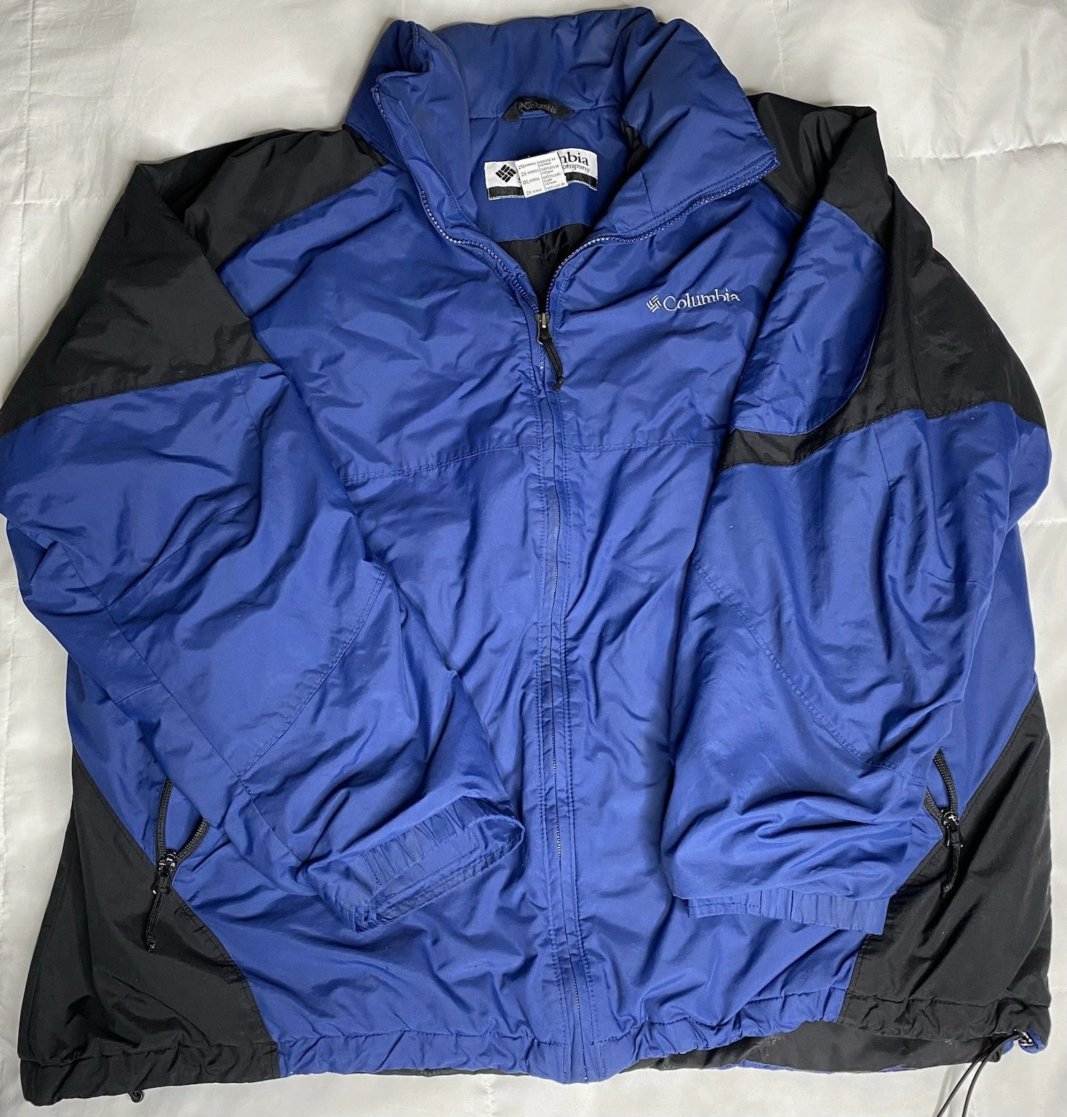 Columbia Colorblock Insulated Jacket Blue, Black Size XXL