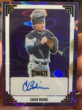 Caden Bodine 2024 Leaf Metal Throwback Purple Auto 4/9 Rookie Orioles