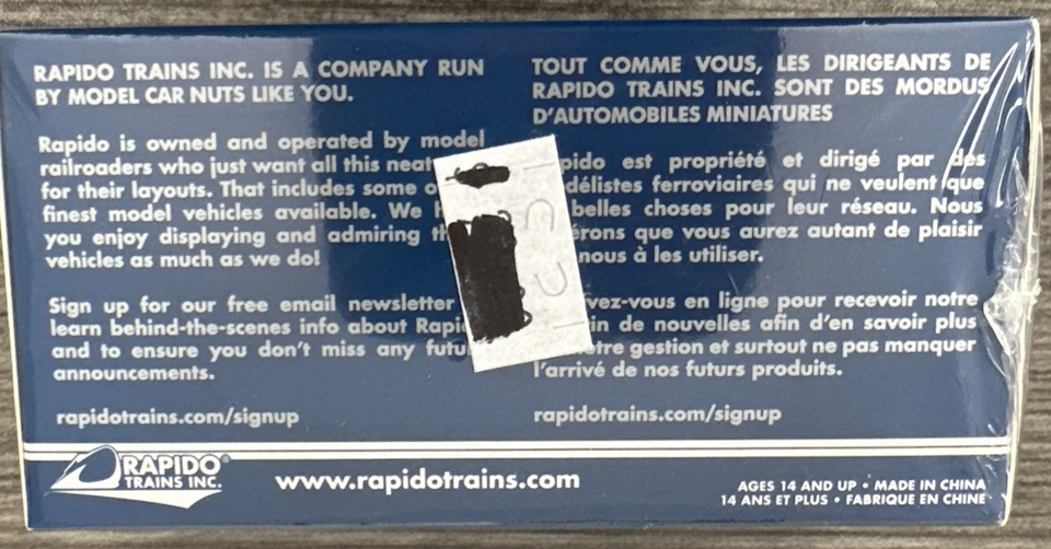 Chevy Caprice Wagon Rapido Trains escala HO #800003 principios de 1980 nuevo en caja Foto 3 de 4