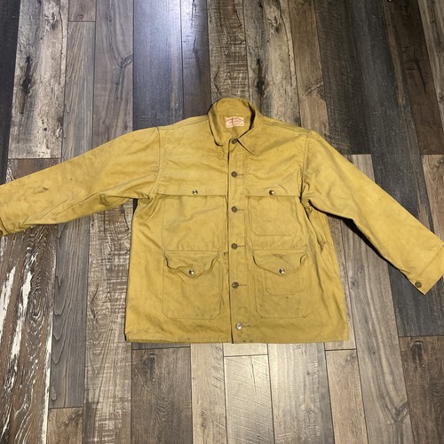 Vintage 1950 Filson Tin Cloth Unlined Cruiser Jacket NO WAXED VERY RARE READ DESC.