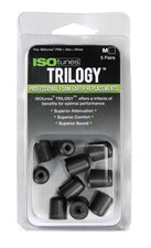 ISOtunes Trilogy Foam Ear Protection Eartips (5 Pair Pack, Medium, Black