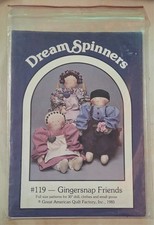 Dream Spinners Gingersnap Friends DOLL Pattern VINTAGE