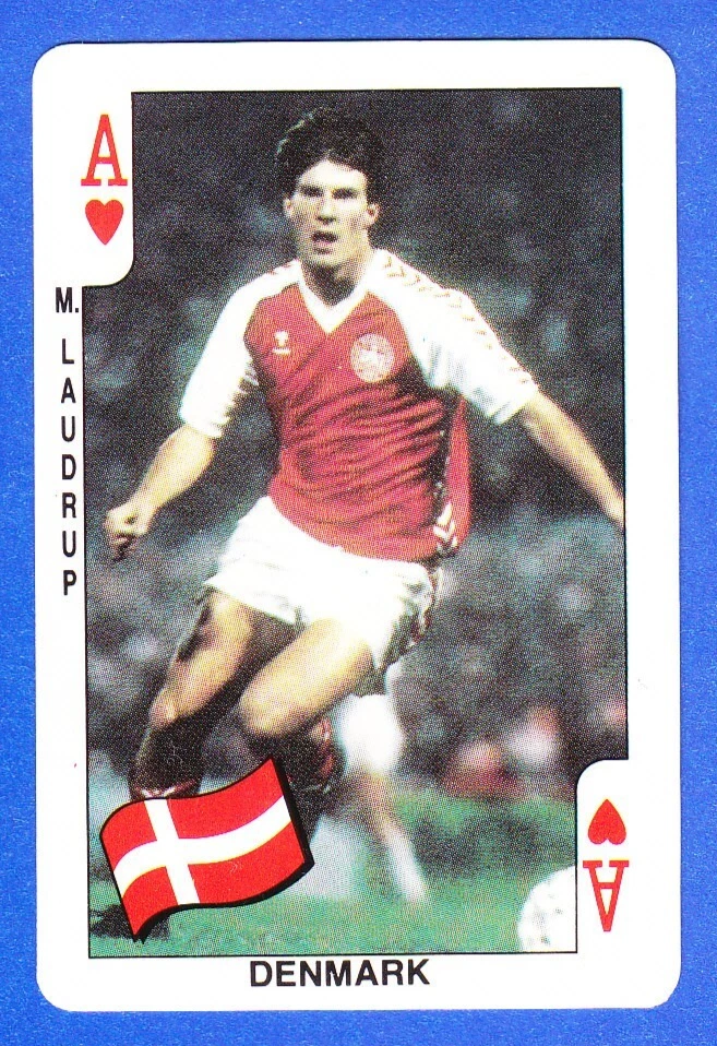 JOHN LAURIDSEN - KENNETH BRYLLE FOOTBALL ROOKIE CARD MONDIAL DANISH