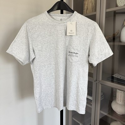 Knickerbocker Flagship Pocket Logo Grey Short Sleeve Cotton T-Shirt M NEW Tee