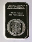 1 Troy Oz .999 Fine Silver APMEX Bar - Bullion - Proof Like - Liberty Eagle