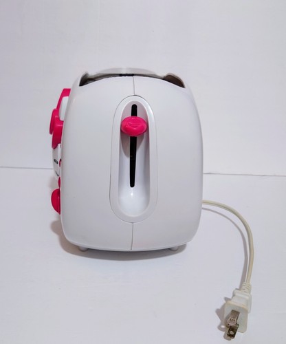 Hello Kitty Sanrio KT5211 Pink White 2 Slice Wide Slot Bagel Toaster - Picture 8 of 12