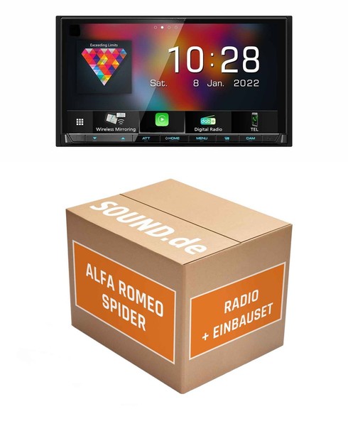 Autoradio Kenwood DMX8021DABS FüR Alfa Romeo Spider 6 + Bose + Navigation (Wirel-image