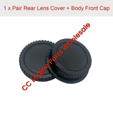 1 x Pack Rear Lens Cover + Camera Body Front Cap for Canon EOS EF DSLR SLR Lens