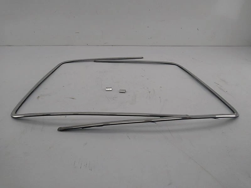 Par de marcos de parabrisas delanteros de acero inoxidable Fiat X1/9 X19 1979 1980 1981 1982 Foto 2 de 4