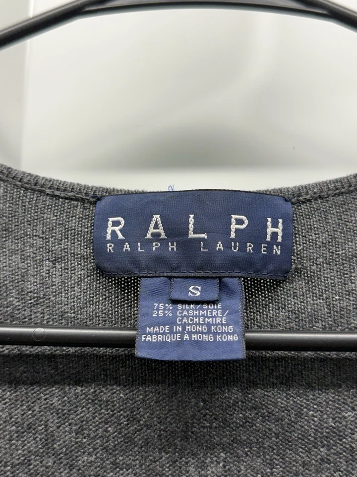 Vintage Ralph Lauren Silk Cashmere Sweater Slit Wrap Maxi Dress Women Size S - Image 4 of 4