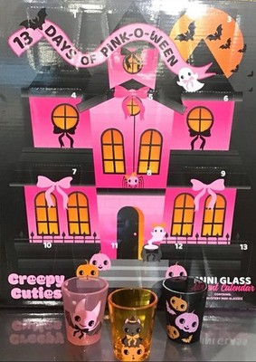 Creepy Cuties Pink-O-Ween 13-Day Mini Glass Advent Calendar New