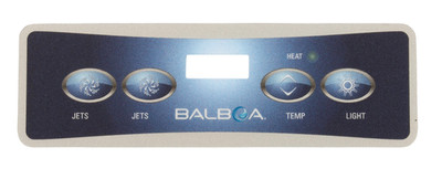 Balboa Water Group 11671 VL401 Overlay w/ Buttons for Jets/Jets/Temp/Light/LCD