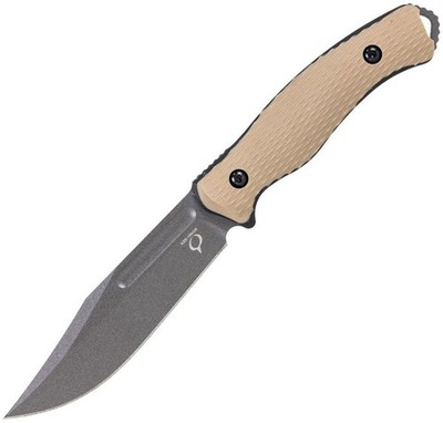KRONOS Max Hunter Fixed Knife 4.75'' Full Tang 1095HC Steel Blade G10 Handle