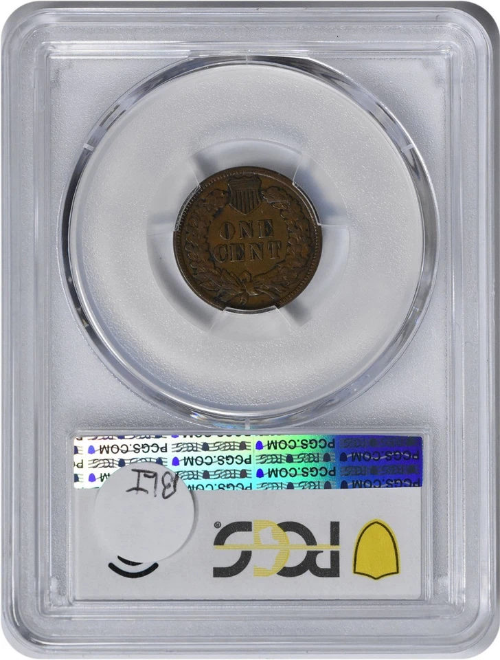 1887 Indian Cent DDO FS-101 S-1 VF30 PCGS - Image 2 of 2