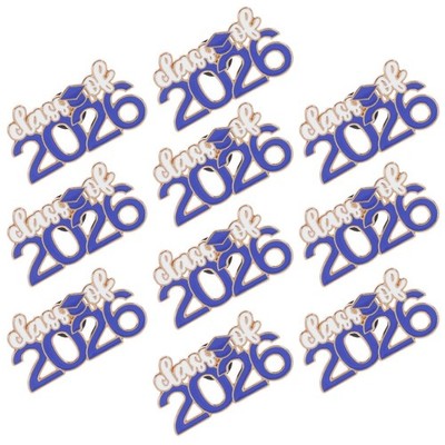 10 Pcs Graduation Season Commemorative Badge Congrats Pin Cap Badges